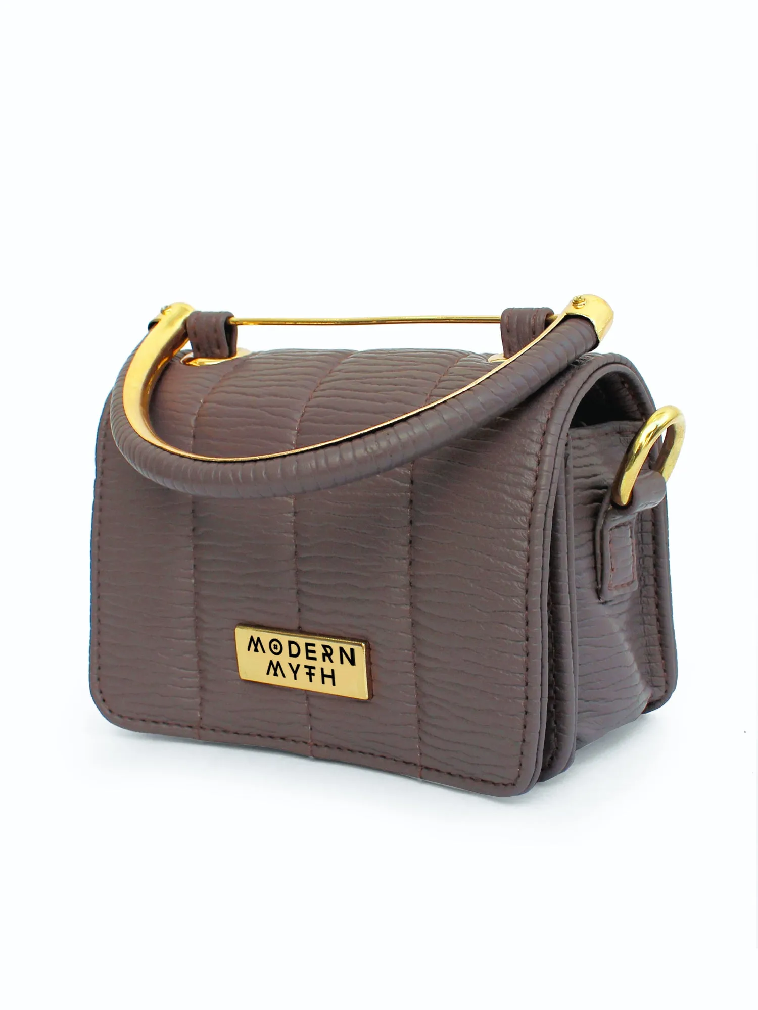 Nano Grey Mini Box Bag | Modern Myth