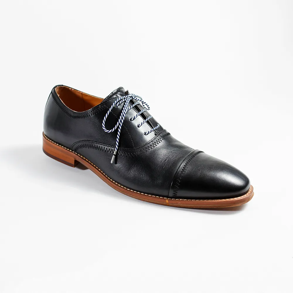 Navy & White Striped Dress Laces