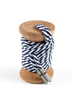Navy & White Striped Dress Laces