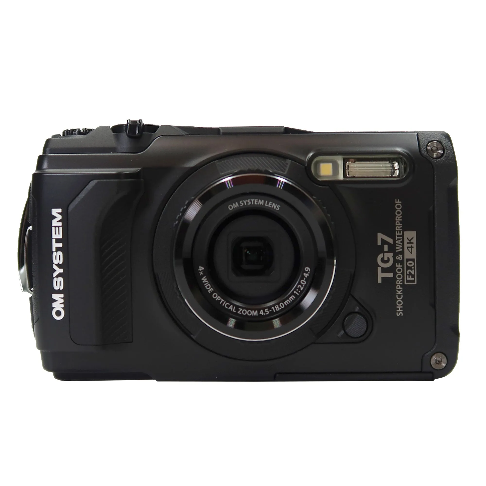 OM SYSTEM Tough TG-7 Digital Camera (Black) with Small Camcorder Case