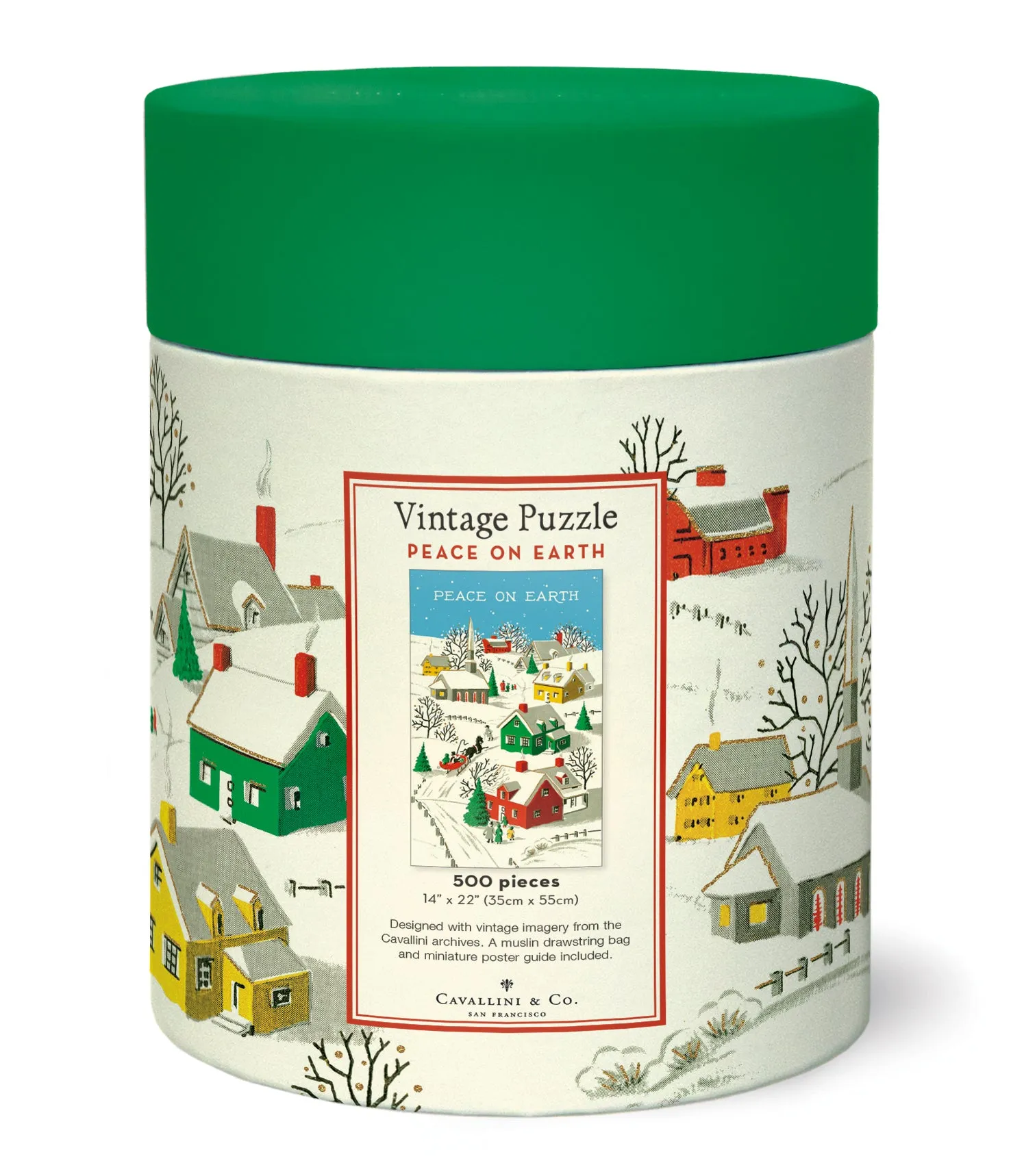 Peace on Earth Vintage Puzzle, by Cavallini