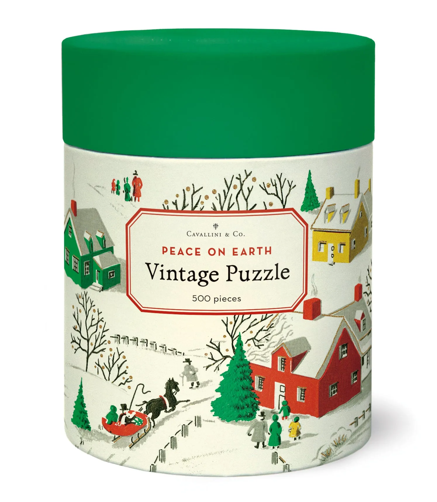 Peace on Earth Vintage Puzzle, by Cavallini