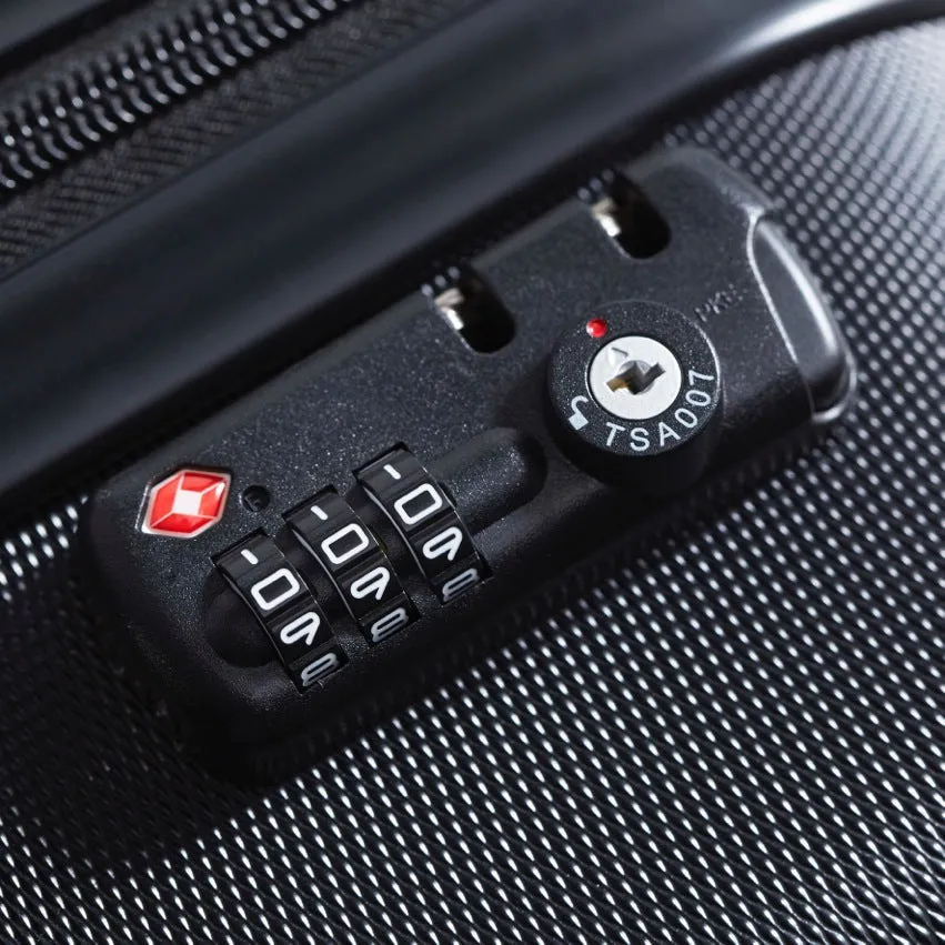 Personalised Suitcase | Tan Lines in Black