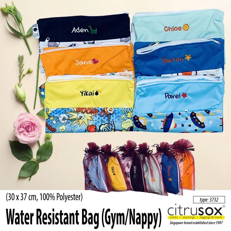 Personalised Water-Resistant Zip Gym Wet Bag