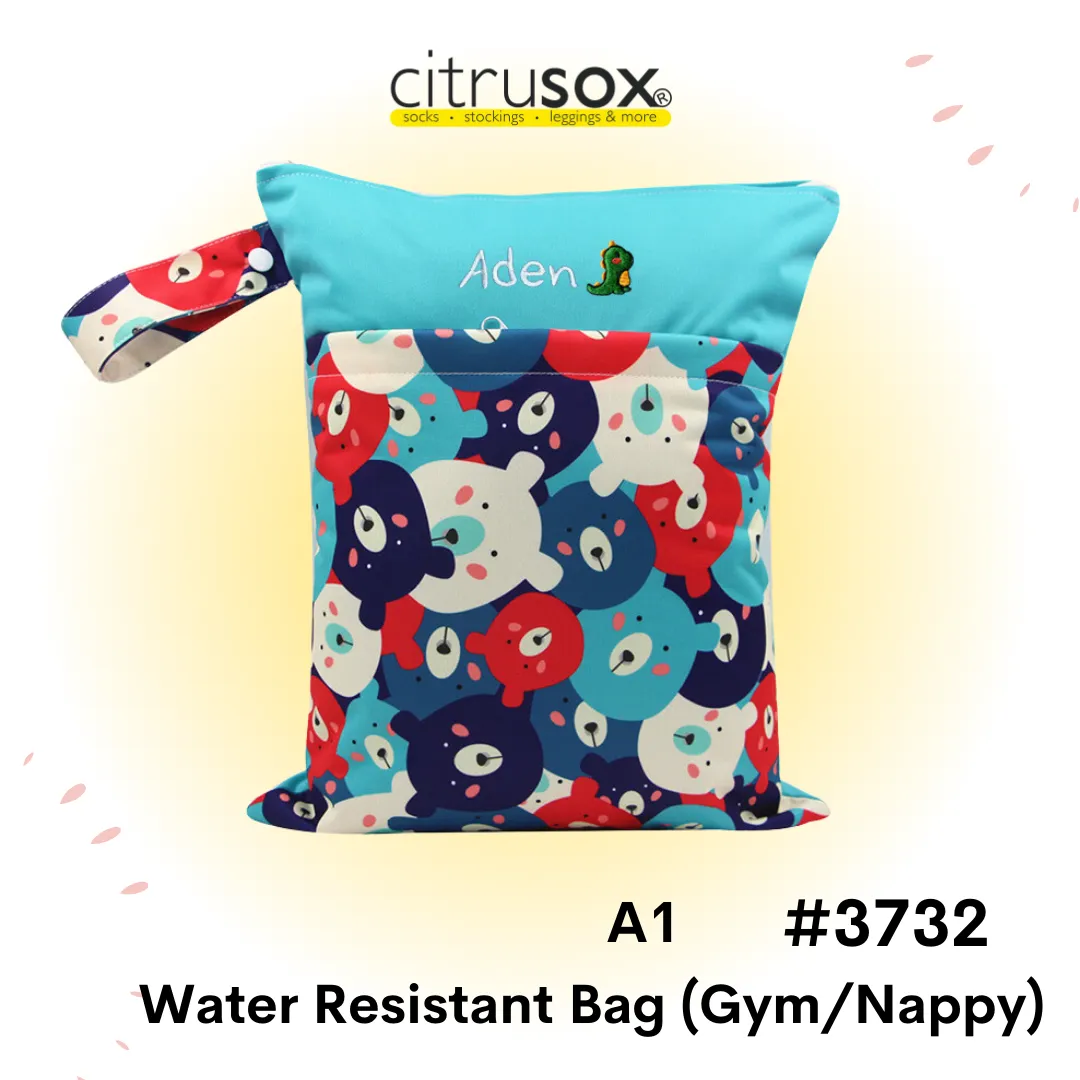 Personalised Water-Resistant Zip Gym Wet Bag