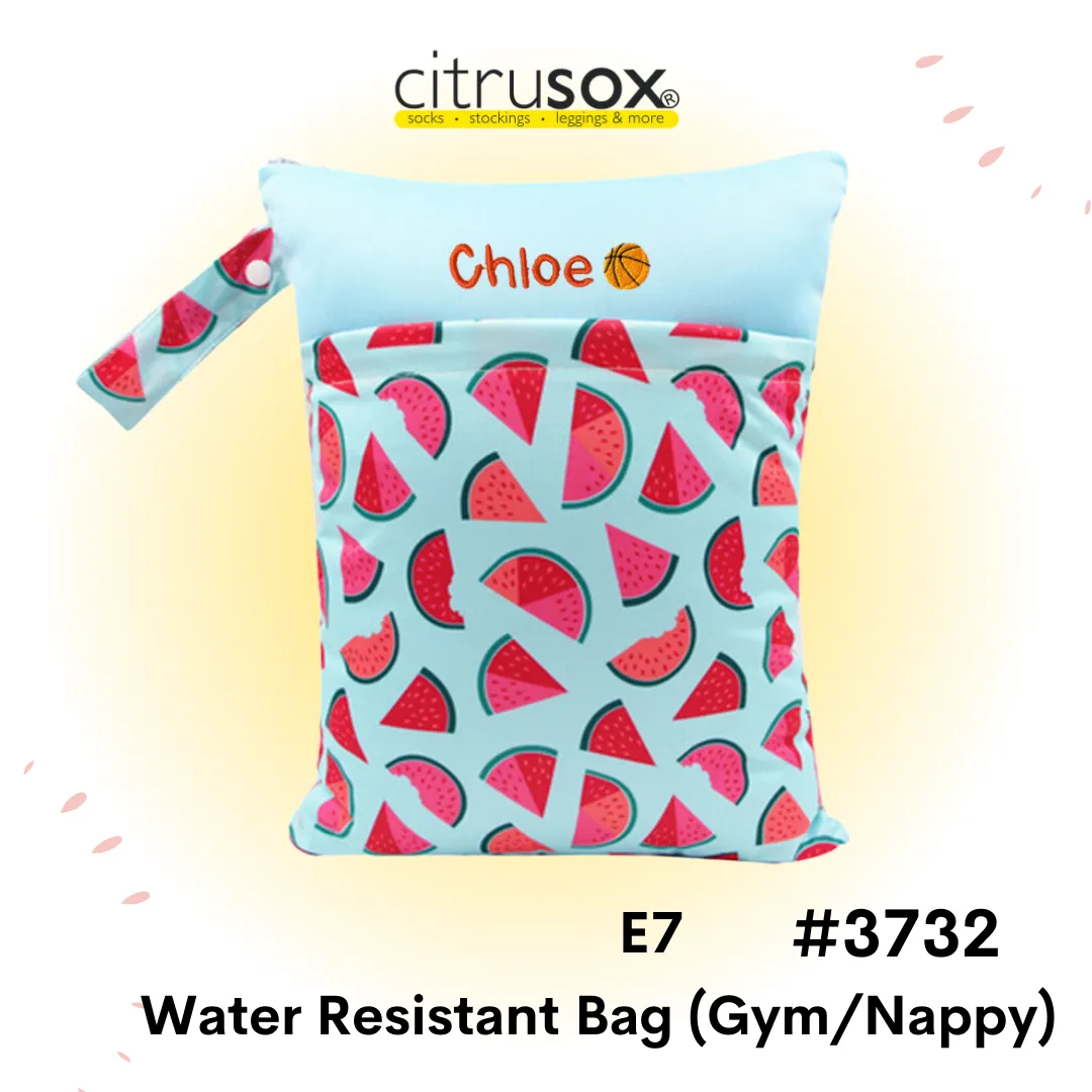 Personalised Water-Resistant Zip Gym Wet Bag