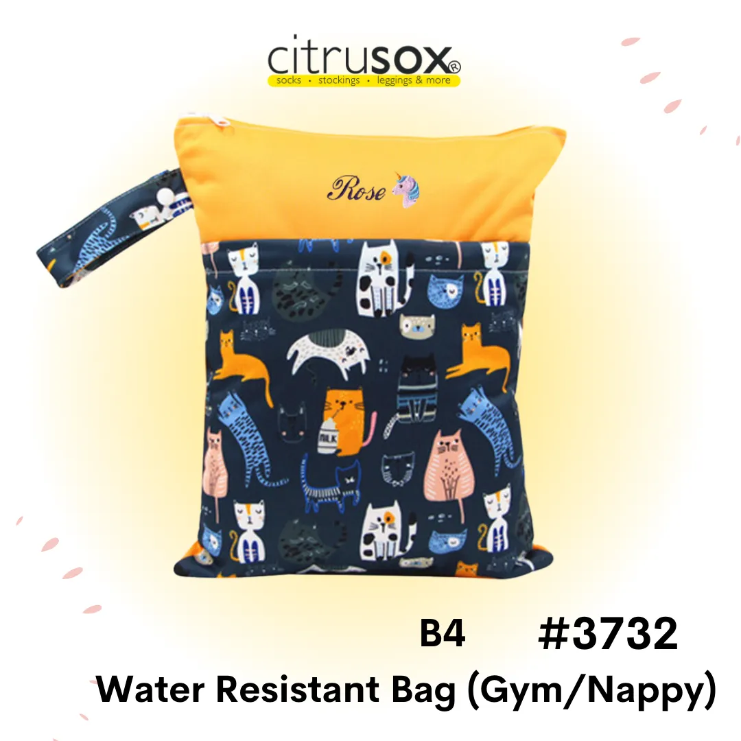 Personalised Water-Resistant Zip Gym Wet Bag