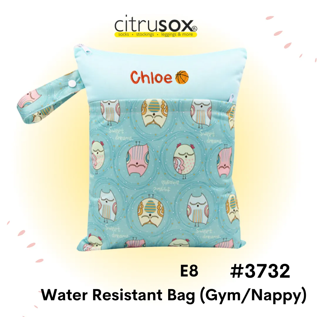 Personalised Water-Resistant Zip Gym Wet Bag