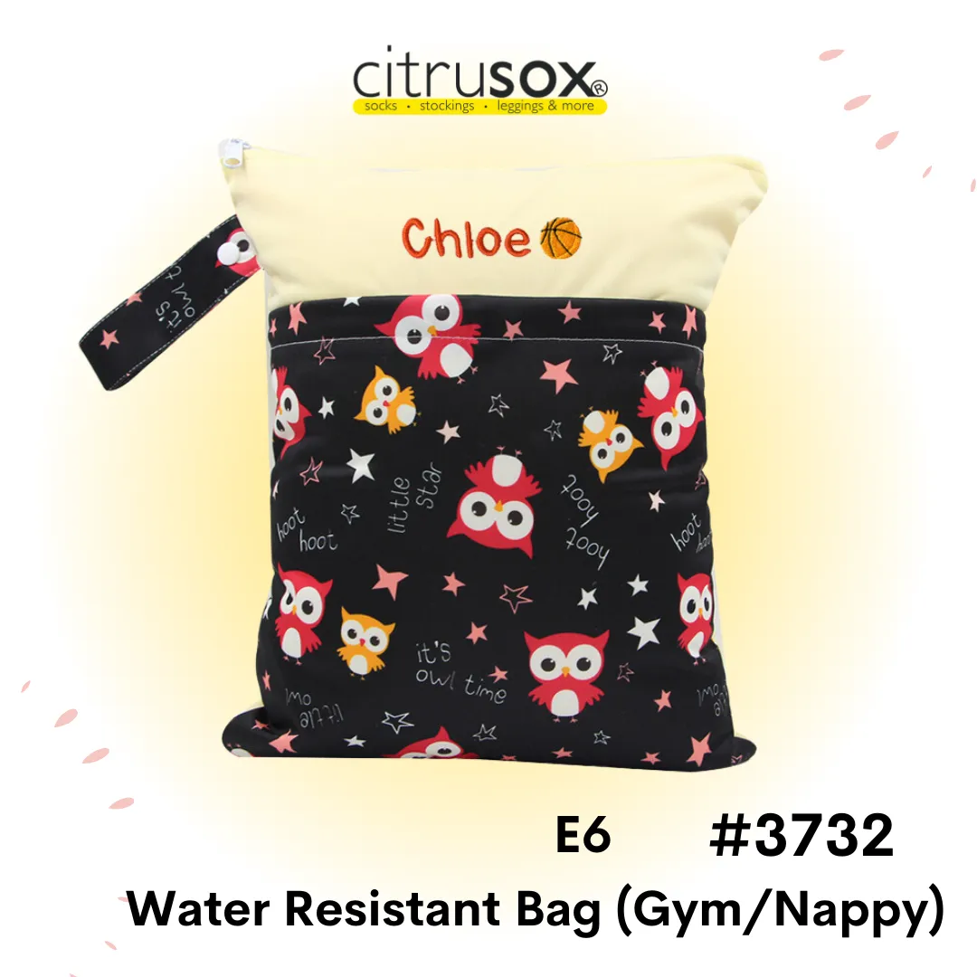 Personalised Water-Resistant Zip Gym Wet Bag