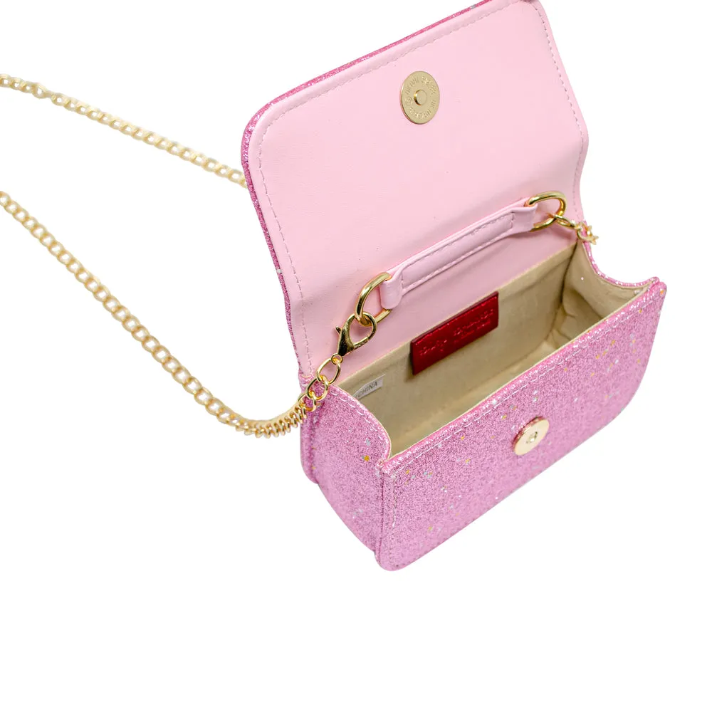 Pink Glitter Pearl Bow Bag
