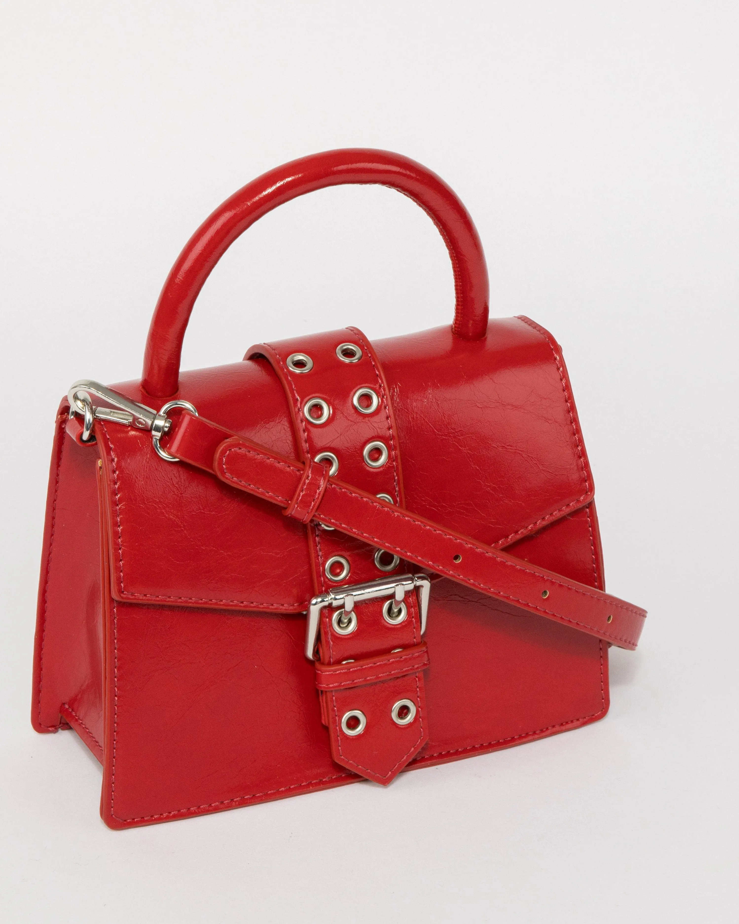Red Eleanor Buckle Bag