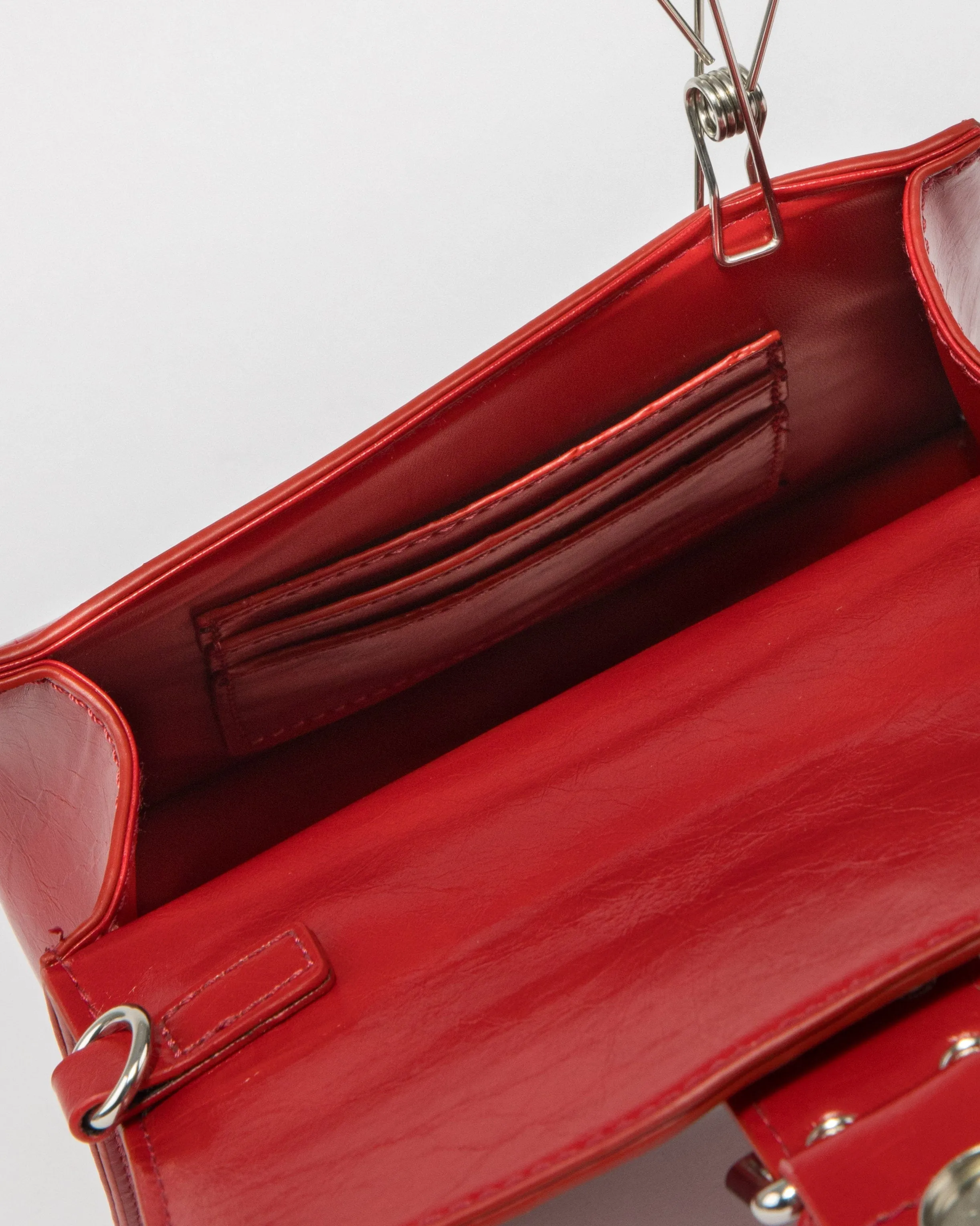 Red Eleanor Buckle Bag