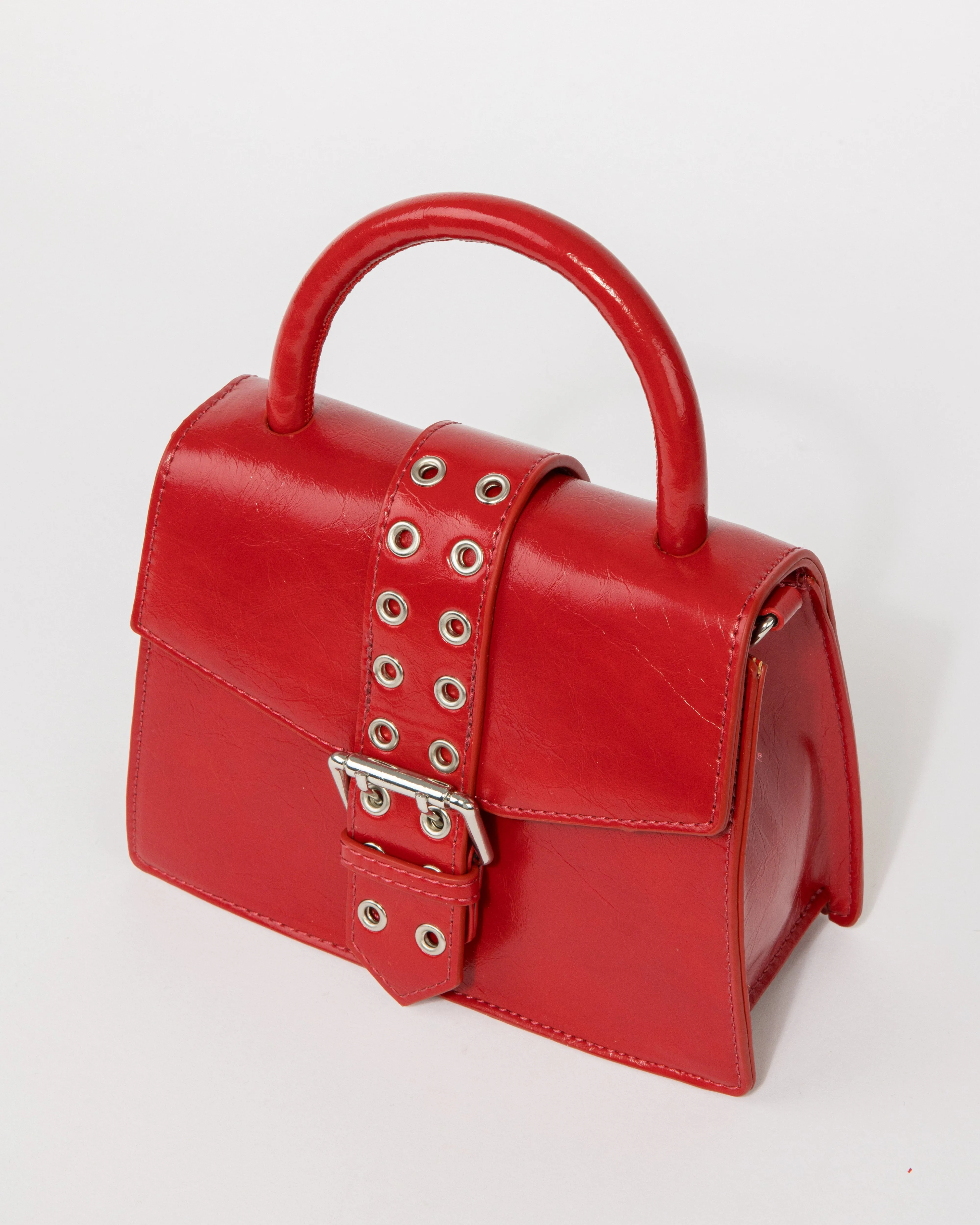 Red Eleanor Buckle Bag