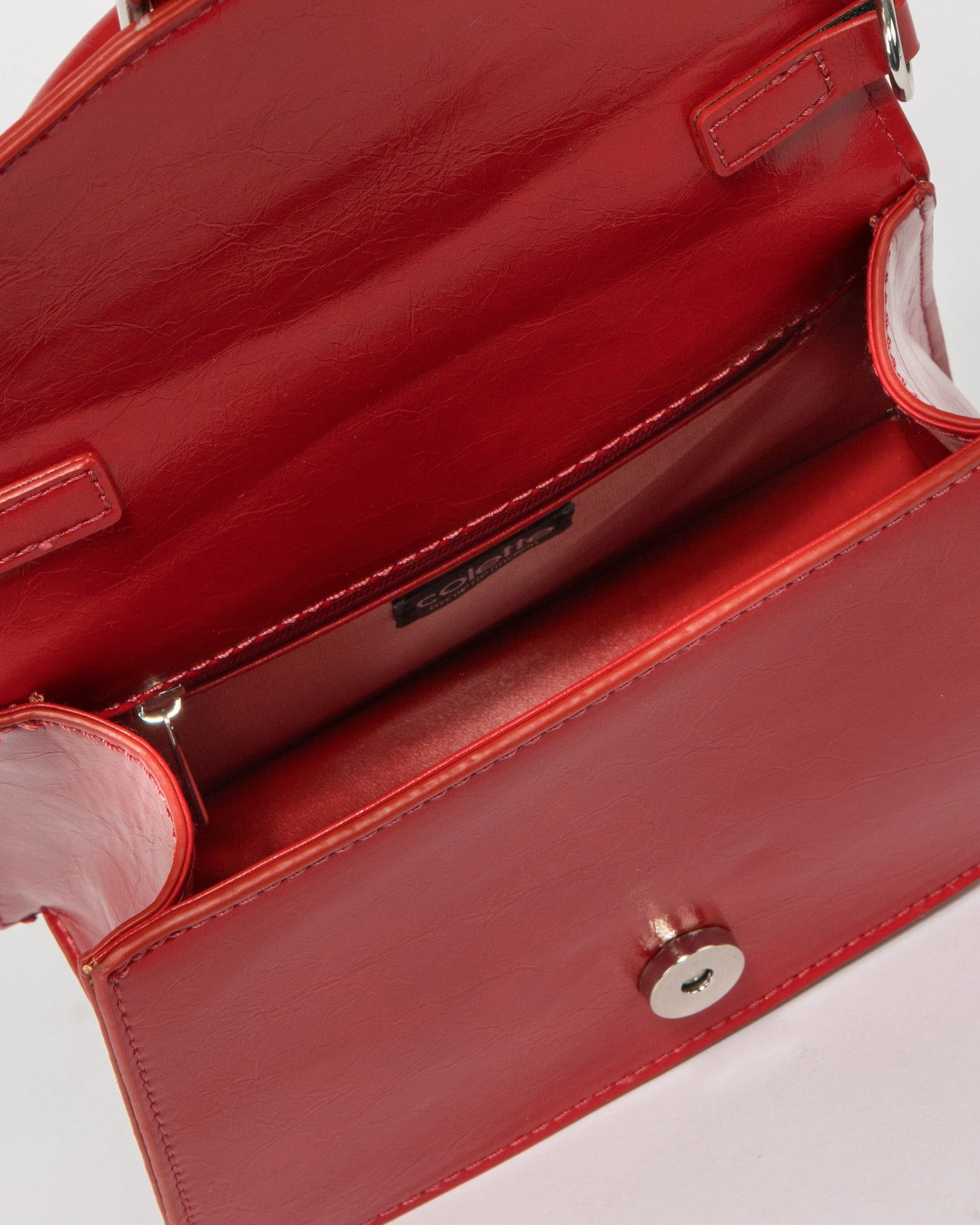 Red Eleanor Buckle Bag