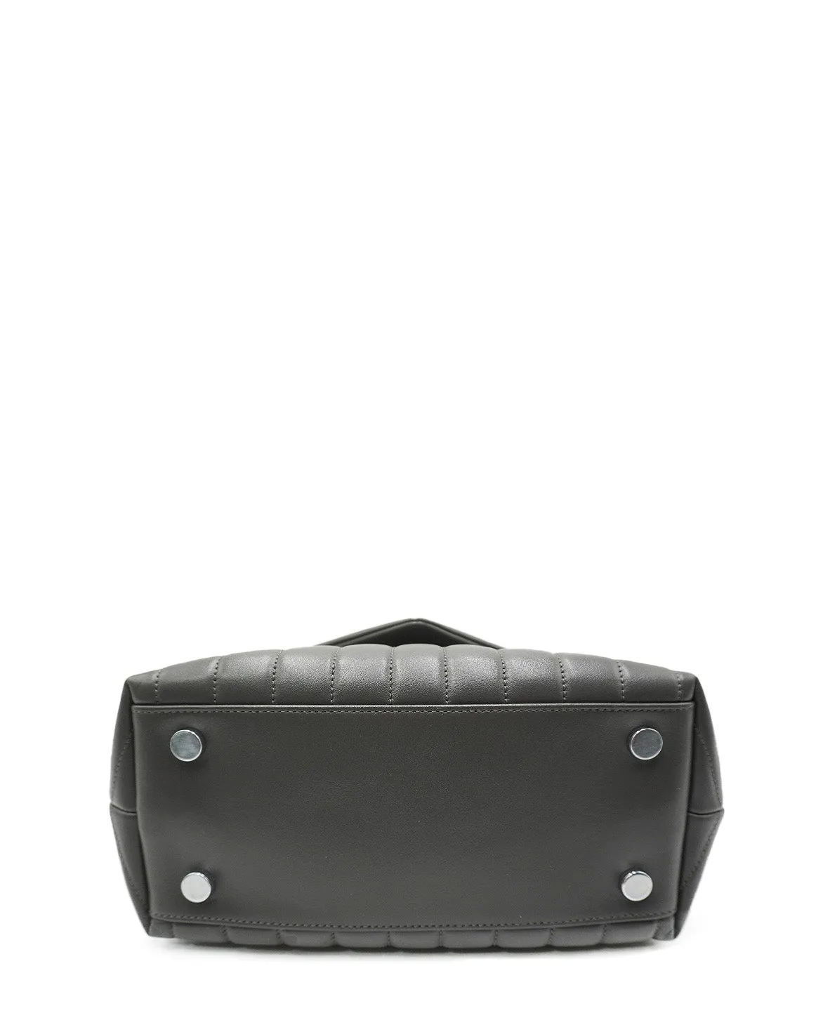 Small Quilted "y" Loulou Shoulder Bag Grey