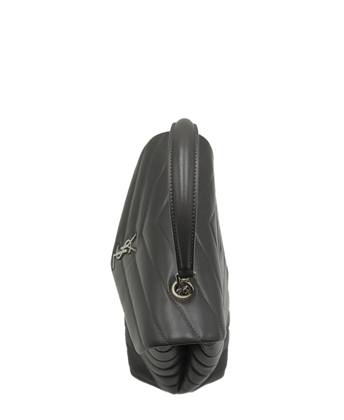 Small Quilted "y" Loulou Shoulder Bag Grey
