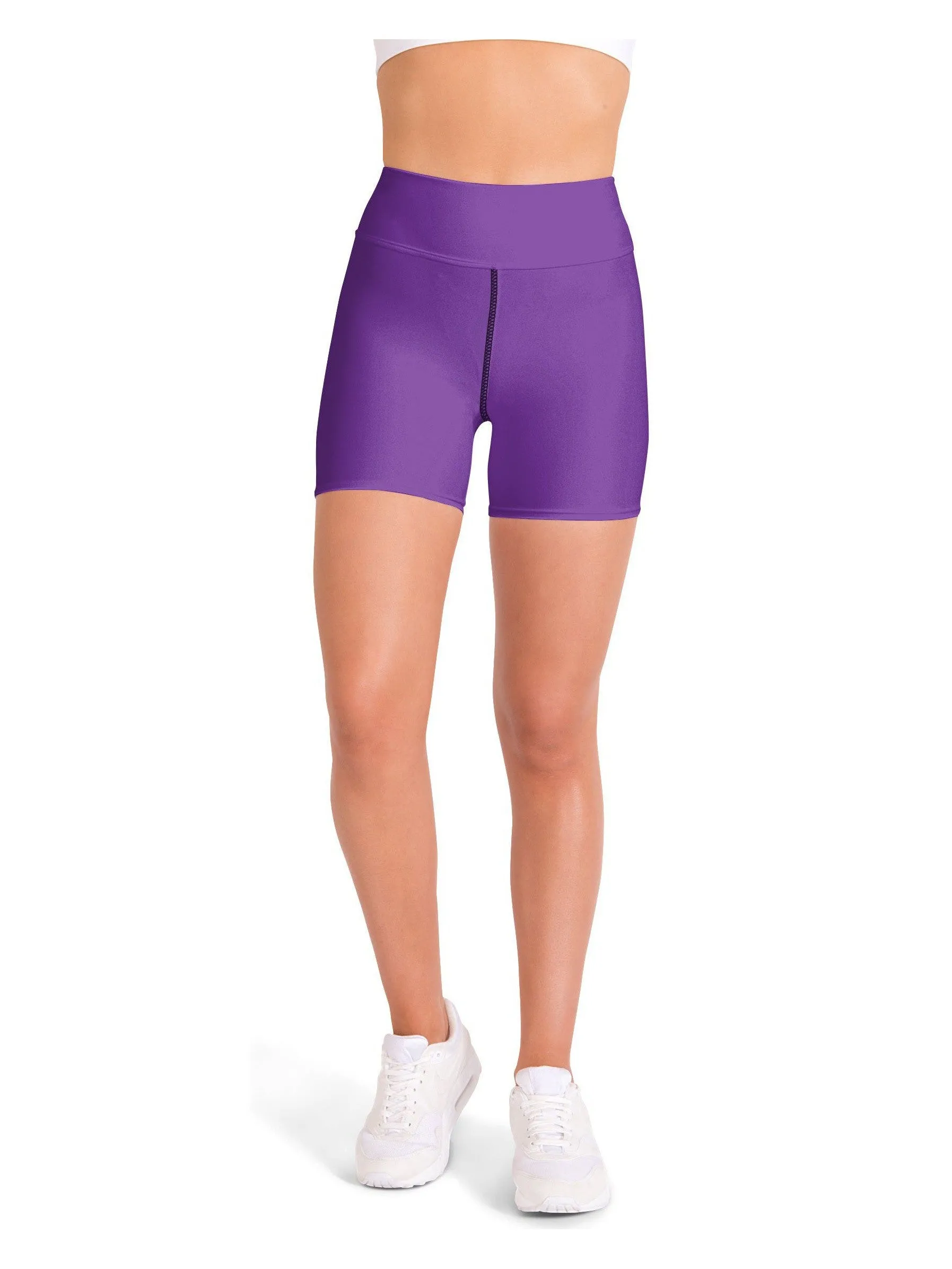 Solid Lavender Yoga Shorts
