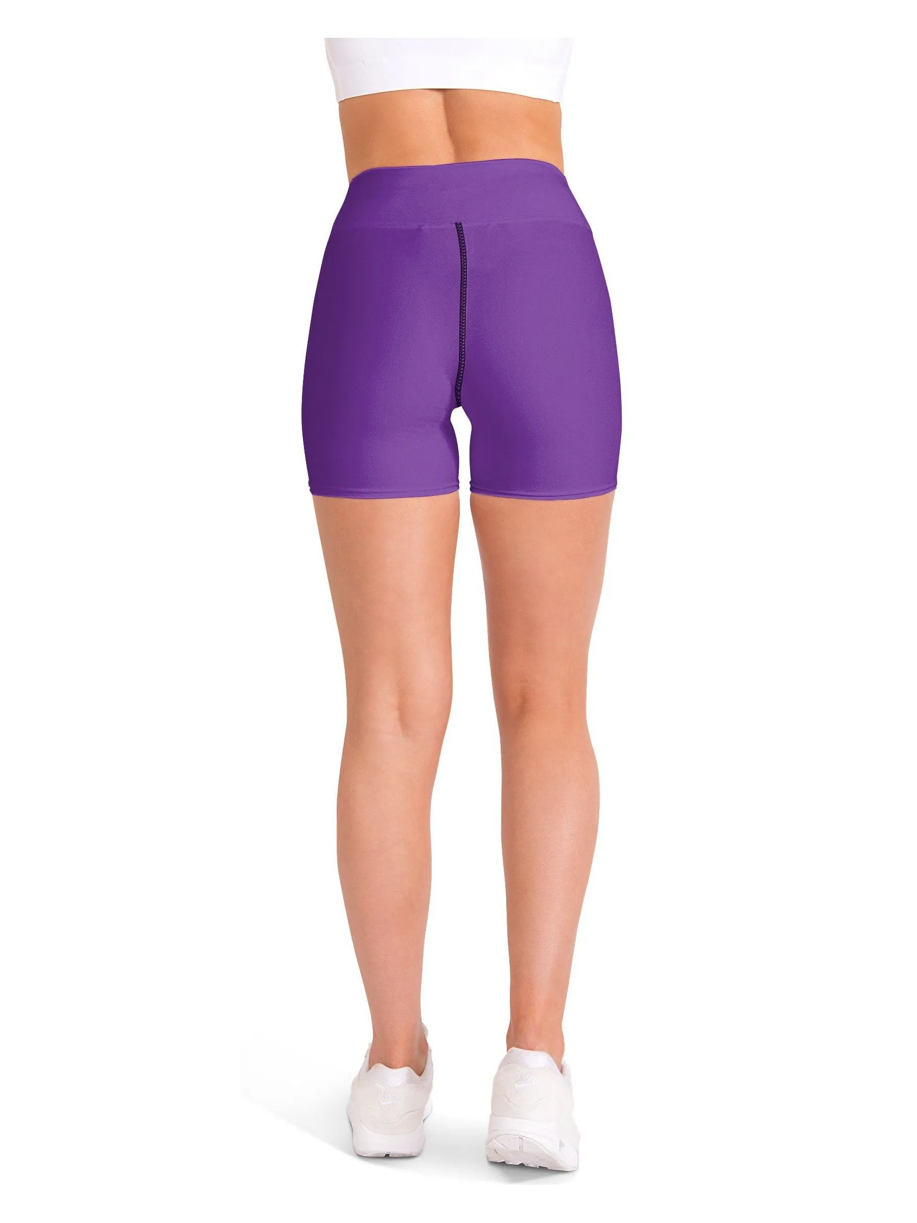 Solid Lavender Yoga Shorts
