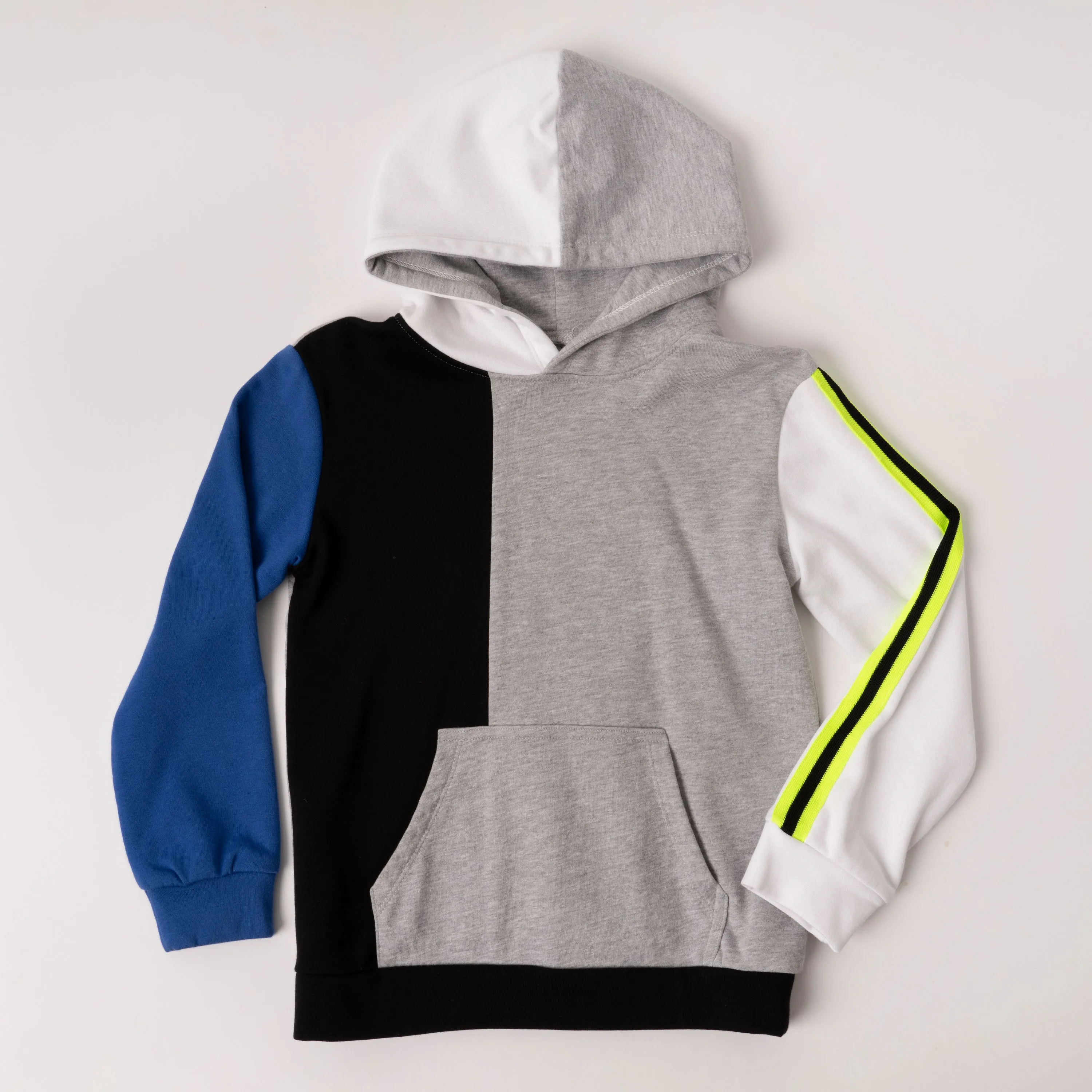 Taped Color Block Hoodie