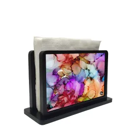 Tissue Holder Paper Napkin Stand - Alcohol Ink