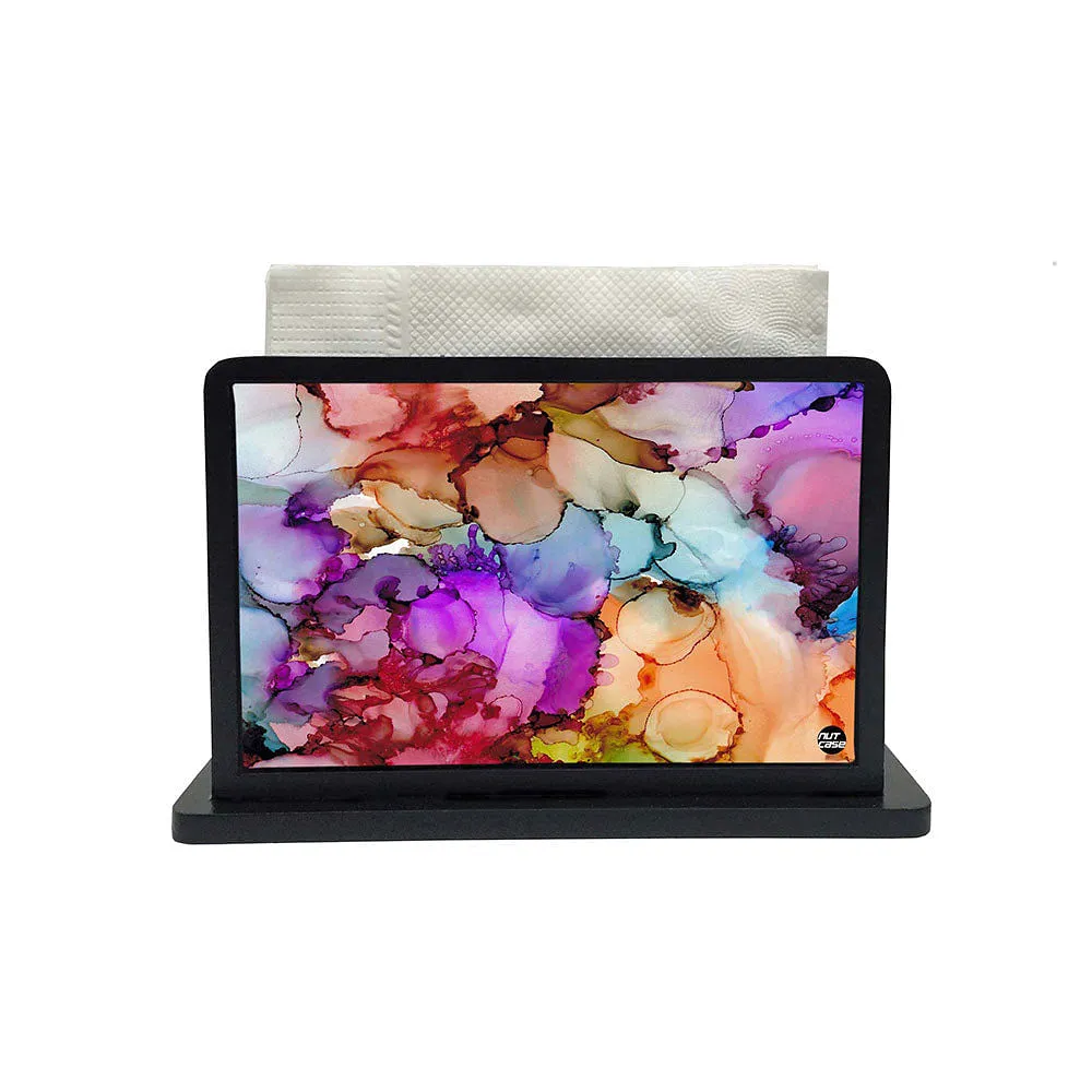 Tissue Holder Paper Napkin Stand - Alcohol Ink