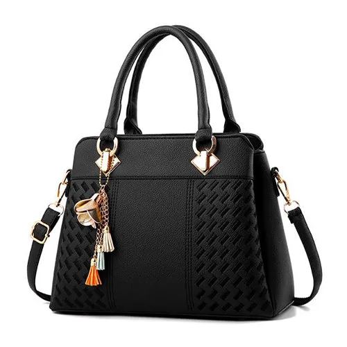 Top-handle Embroidery Crossbody Shoulder Bag