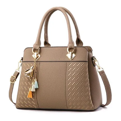 Top-handle Embroidery Crossbody Shoulder Bag