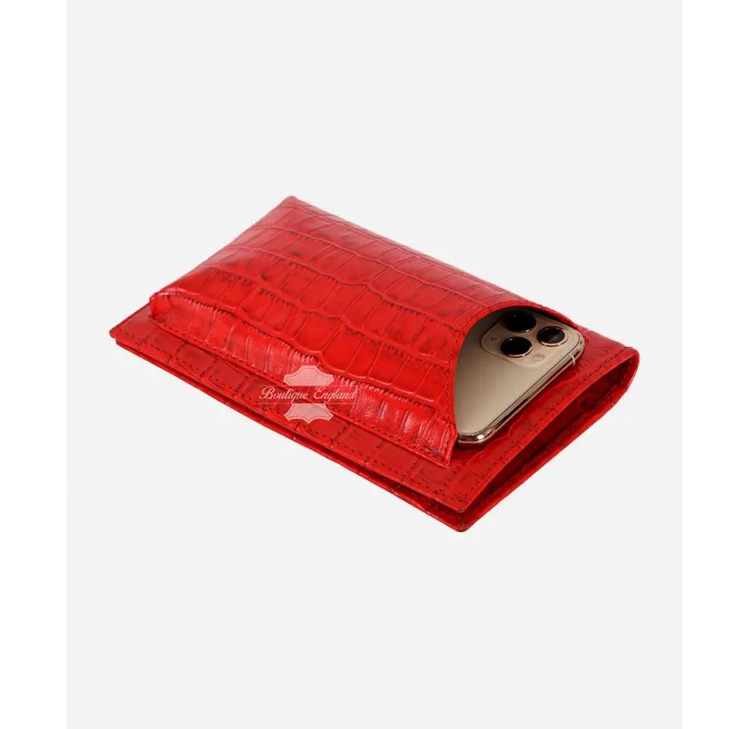 Universal Leather Phone Wallet Bifold, Passport & Credit Card Holder