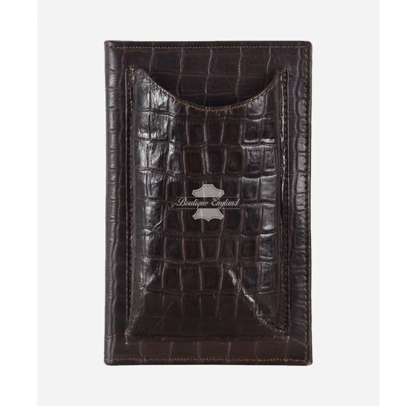 Universal Leather Phone Wallet Bifold, Passport & Credit Card Holder