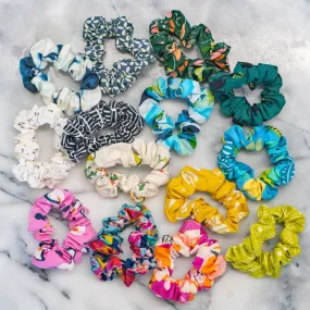Upcycled Scrunchies: Designer Cotton